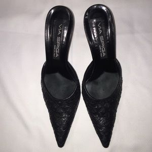 Via Spiga Oakley Basket Weave Sandals sz 7.5